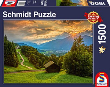 SCHMIDT PQ 1000 el. Zachód słońca nad Wambergiem [PUZZLE]