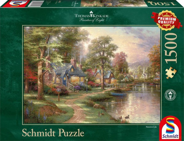 SCHMIDT PQ 1500 el. Thomas Kinkade Nad jeziorem [PUZZLE]