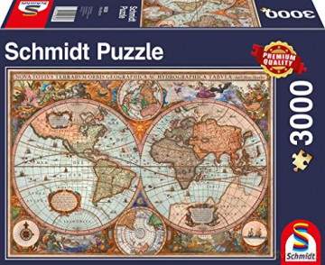 SCHMIDT PQ 3000 el. Starożytna mapa świata [PUZZLE]