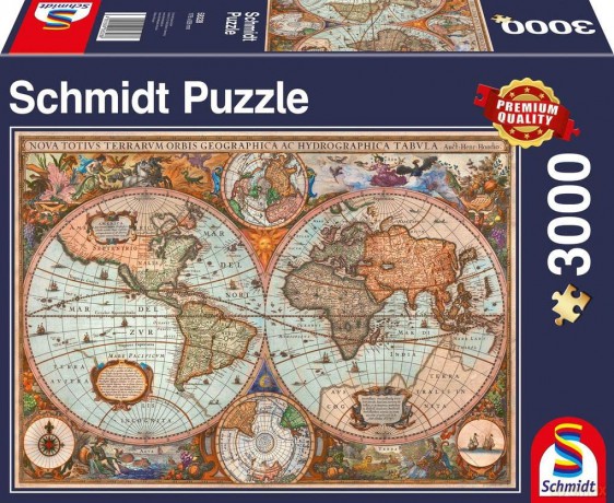 SCHMIDT PQ 3000 el. Starożytna mapa świata [PUZZLE]