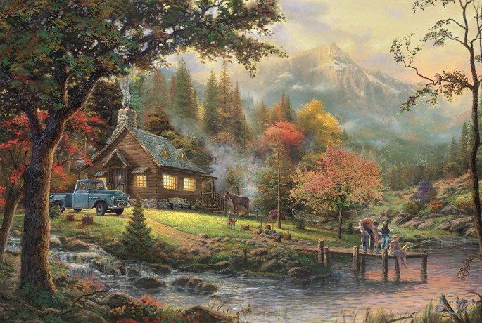 SCHMIDT PQ 500 el. Idylla nad jeziorem [PUZZLE]