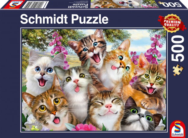 SCHMIDT PQ 500 el. Koty robią selfie [PUZZLE]