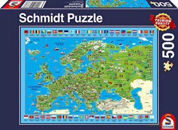 SCHMIDT PQ 500 el. Odkrywanie Europy [PUZZLE]