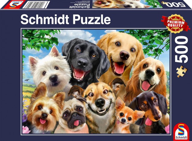 SCHMIDT PQ 500 el. Psy robią selfie [PUZZLE]