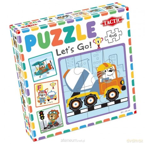 TACTIC Moje pierwsze puzzle: Ruszajmy w drogę! 4x6el. [PUZZLE]