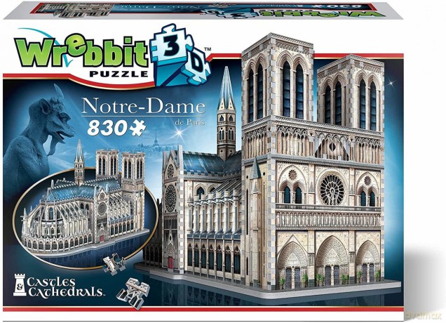 TACTIC Wrebbit Puzzle 3D 830 el Notre Dame de Paris [PUZZLE]
