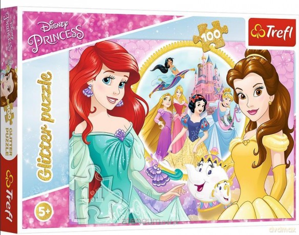 TREFL 100 el. Glitter Wspomnienia Belli i Arielki [PUZZLE]