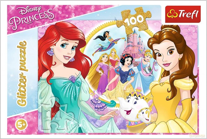 TREFL 100 el. Glitter Wspomnienia Belli i Arielki [PUZZLE]