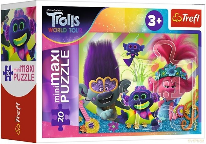 TREFL 20 el. miniMaxi W muzycznym świecie Troli 2 [PUZZLE]