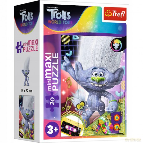 TREFL 20 el. miniMaxi W muzycznym świecie Troli 3 [PUZZLE]