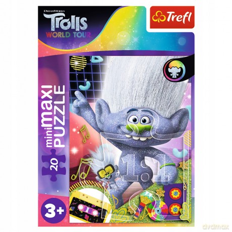 TREFL 20 el. miniMaxi W muzycznym świecie Troli 3 [PUZZLE]