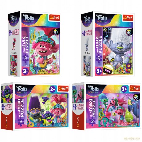 TREFL 20 el. miniMaxi W muzycznym świecie Troli 3 [PUZZLE]