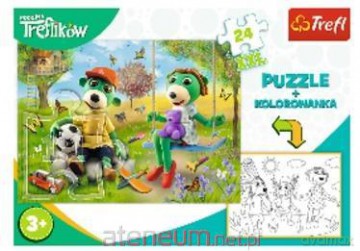 TREFL 24 el. + kolorowanka Rodzina Treflików [PUZZLE]