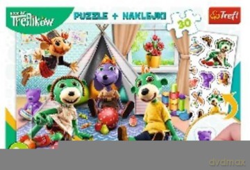 TREFL 30 el. + naklejki Rodzina Treflików [PUZZLE]