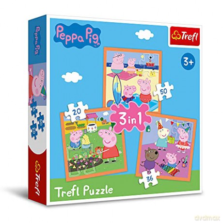 TREFL 3w1 Pomysłowa Świnka Peppa [PUZZLE]