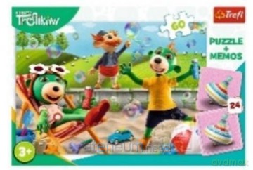 TREFL 60 el. + memos Rodzina Treflików [PUZZLE]