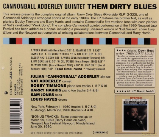 Cannonball Adderley Quintet: Them Dirty Blues (Bonus Tracks) [CD]