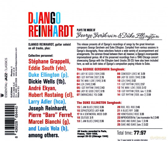 Django Reinhardt: Plays The Music Of Gershwin & Ellington [CD]