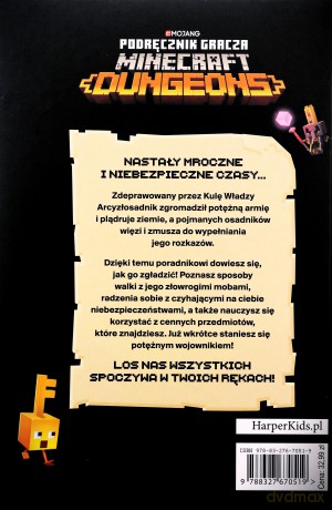 Podręcznik gracza Minecraft Dungeons. Poradnik dla bohaterów - Stephanie Milton [KSIĄŻKA]