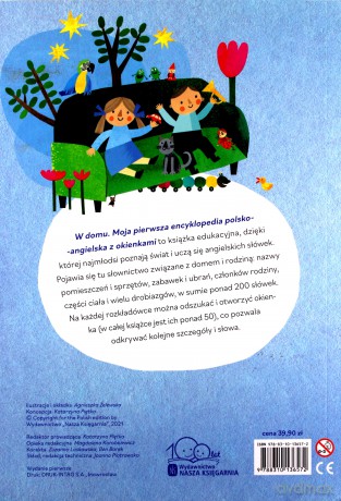 W domu. Moja pierwsza encyklopedia polsko-angielska z okienkami - Agnieszka Żelewska [KSIĄŻKA]