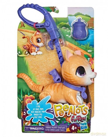 Fur Real Poopalots Male zwierzaki na smyczy, Tabby [FIGURKA]