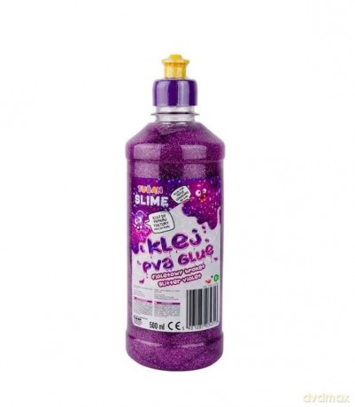 Klej fioletowy brokat 500 ml