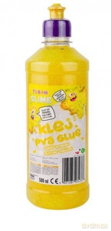 Klej żółty brokat 500 ml