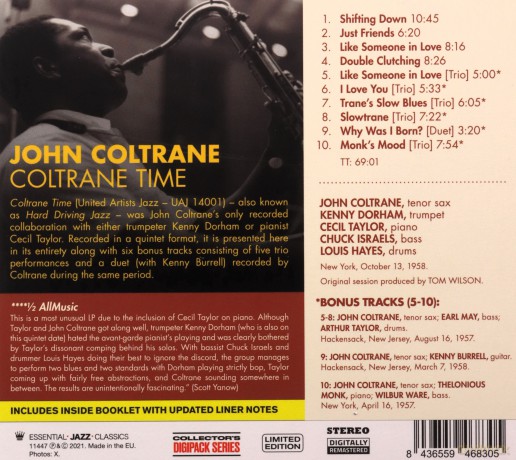 John Coltrane: Coltrane Time (+4 Bonus Tracks) [CD]