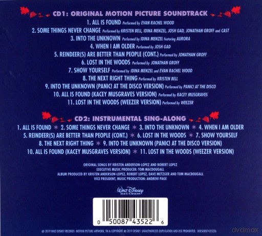 Frozen 2 soundtrack (Kraina Lodu 2) (Special Gift Pack) [2CD]