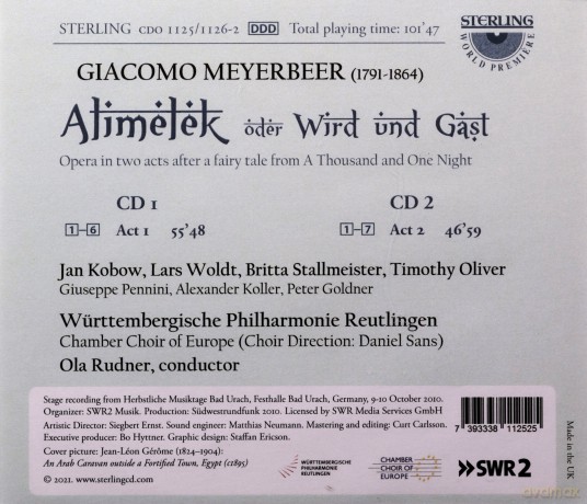 Chamber Choir Of Europe: Giacomo Meyerbeer: Alimelek [2CD]