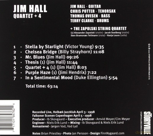 Jim Hall: Jazzpar Quartet + 4 [CD]