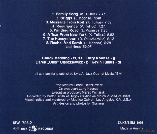 Los Angeles Jazz Quartet: Family Song [CD]