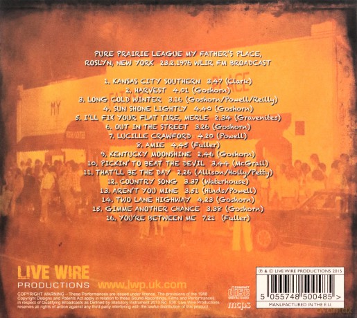 Pure Prairie League: My FatherS Place. New York 1976 [CD]