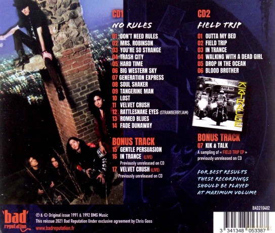 Kik Tracee: No Rules + Field Trip [2CD]