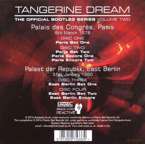 Tangerine Dream: The Official Bootleg Series Volume Two [4CD]
