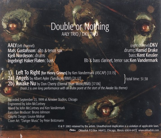 AALY Trio, DKV Trio: Double or Nothing [CD]