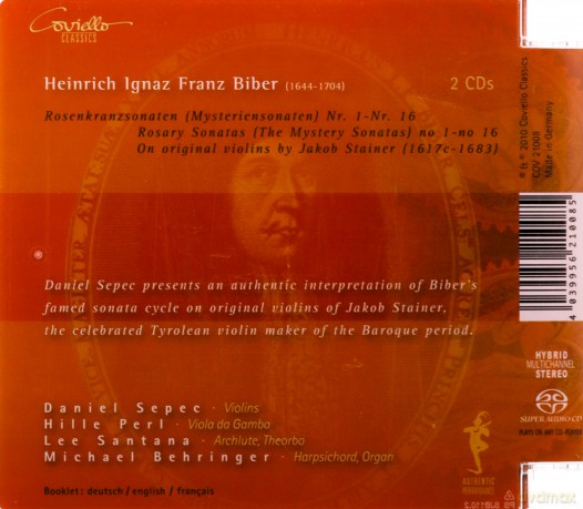Heinrich Biber: Rosary Sonatas [2CD]