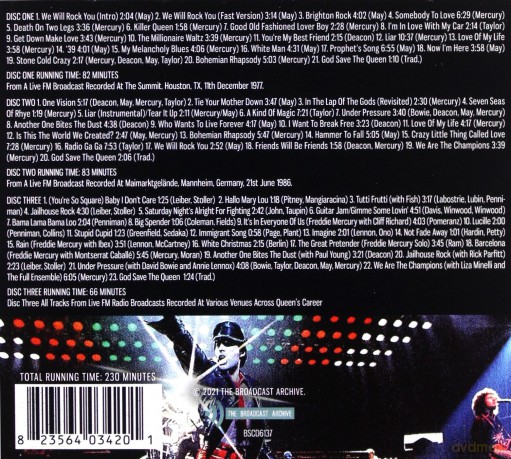 Queen: The Broadcast Archives [3CD]