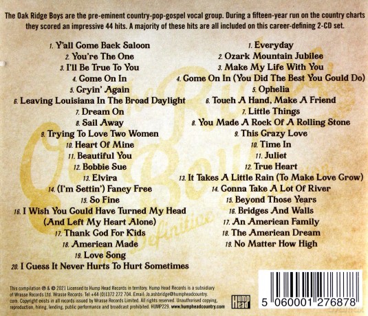 Oak Ridge Boys: The Definitive Collection [2CD]