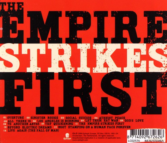 Bad Religion: The Empire Strikes First [CD]
