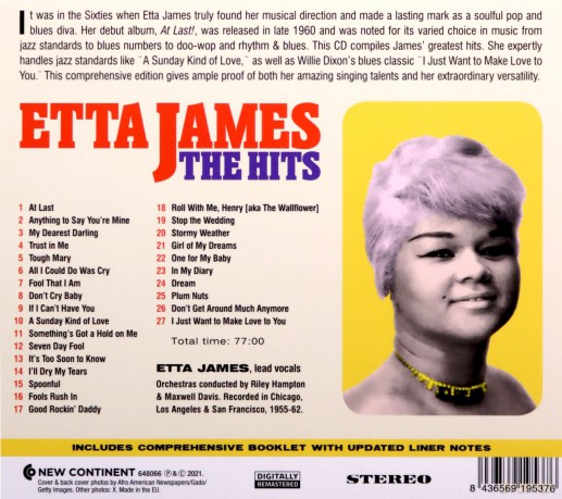 Etta James: The Hits - 27 Greatest Hits By The Soul Diva [CD]
