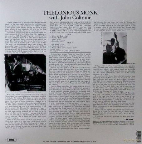 Thelonious Monk & John Coltrane: Thelonious Monk With John Coltrane (Opaque Oxblood Colour) [Winyl]
