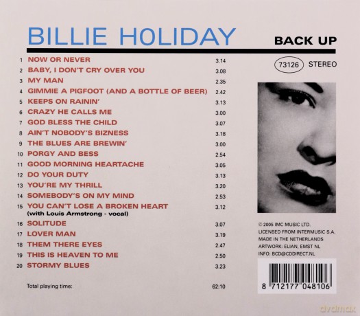 Billie Holiday: You're My Thrill [CD]