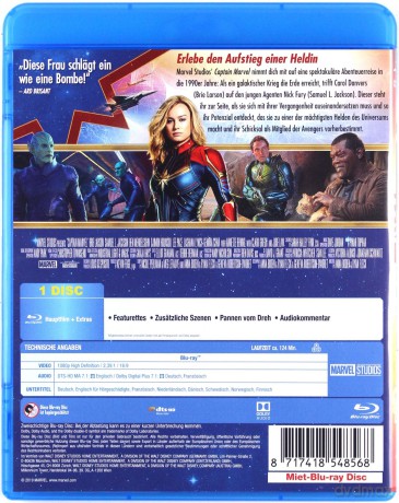 Captain Marvel (Kapitan Marvel) [Blu-Ray]