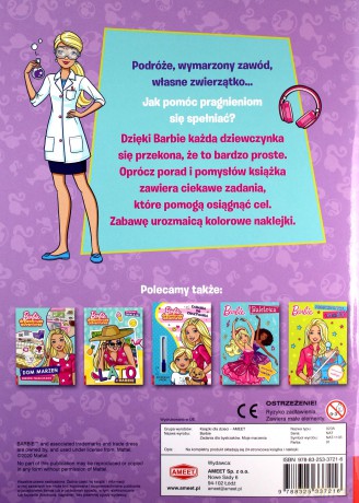 Barbie Zadania dla bystrzaków Moje marzenia NAT-1103 [KSIĄŻKA]