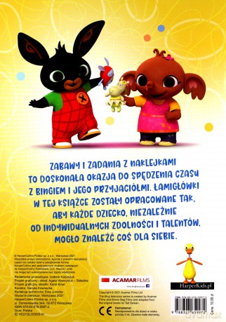 Bing. Zabawy i zadania z naklejkami - Beata Żmichowska [KSIĄŻKA]