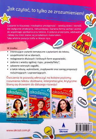Czytanie ze zrozumieniem. Nowy rok szkolny. Moja akademia - Danuta Klimkiewicz [KSIĄŻKA]