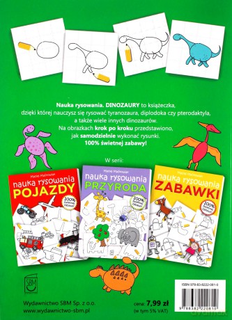 Dinozaury. Nauka rysowania - Maciej Maćkowiak [KSIĄŻKA]