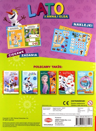 Disney kraina lodu Lato z Anną i Elsą OLAT-9102 [KSIĄŻKA]