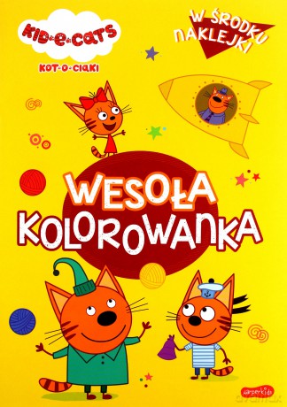 Kot-o-ciaki. Wesoła kolorowanka [KSIĄŻKA]